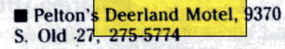 Peltons Deerland Motel (McCallums Deerland Motel) - Jun 29 1997 Article